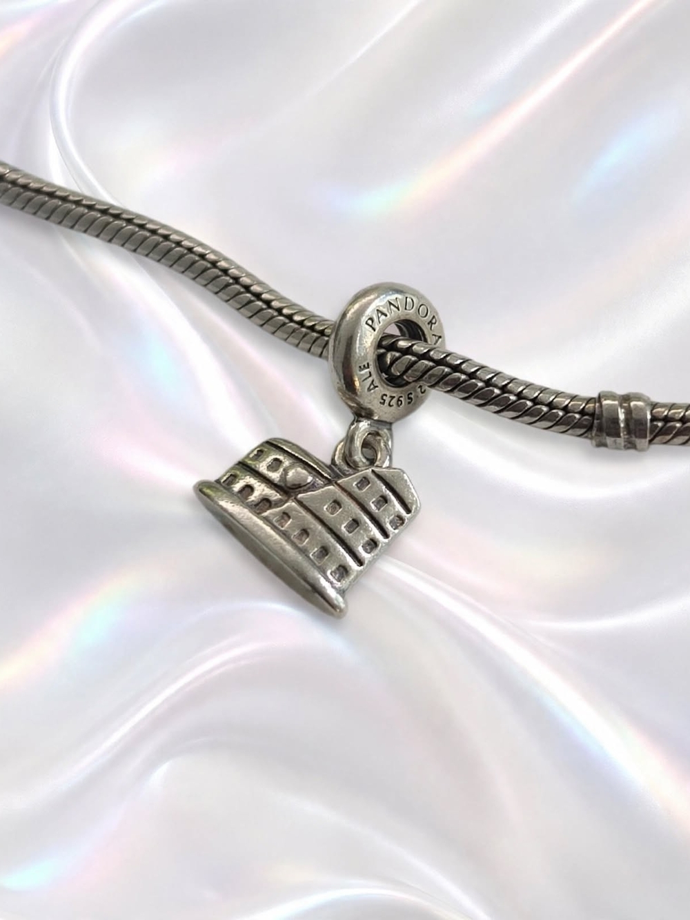 Pandora Silver Colosseum Dangle Charm - Silver